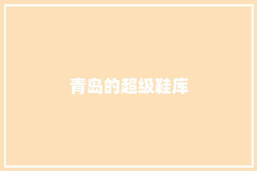 青岛的超级鞋库 人工智能