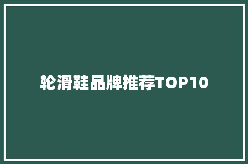 轮滑鞋品牌推荐TOP10 人工智能
