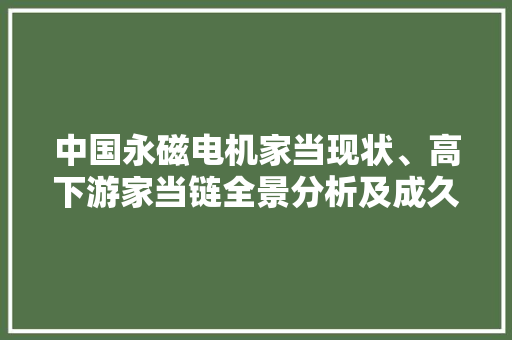 中国永磁电机家当现状、高下游家当链全景分析及成久远景猜测申报 智能科技