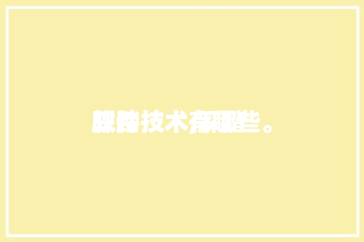 踩踏
软件技术,踩踏
软件技术有哪些。 软件技术