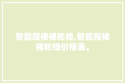 智能爬楼梯轮椅,智能爬楼梯轮椅价格表。 智能科技