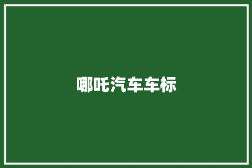哪吒汽车车标 人工智能