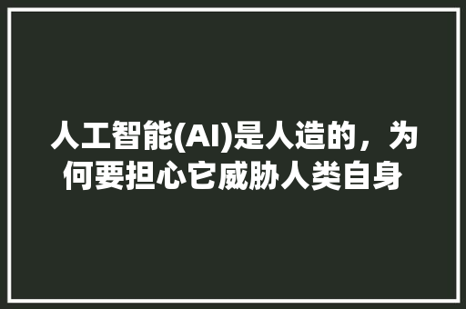 人工智能(AI)是人造的，为何要担心它威胁人类自身 人工智能